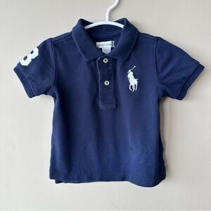 Polo by Ralph Lauren Kids Navy Polo Shirt Big Pony Size 12 M